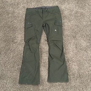 Burton Large Tall Olive green snow pants
